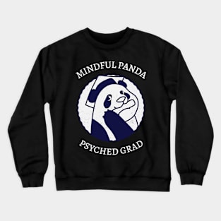 Funny Panda Psychology Graduation Crewneck Sweatshirt